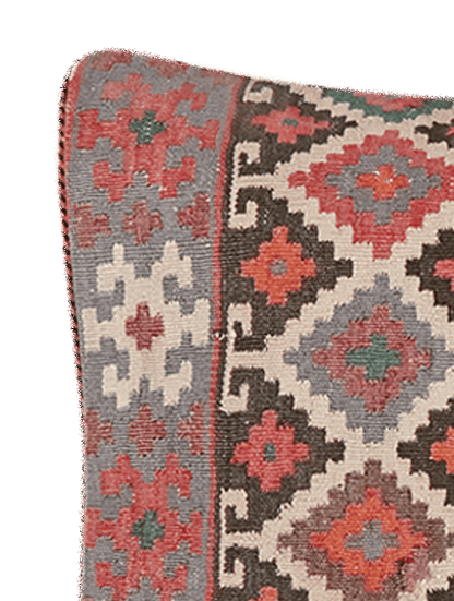 Coussin vintage kilim coloré fait main 65x65cm