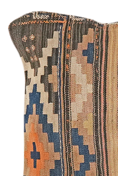 Handgefertigtes Kelim Kissen 65x65cm bunt