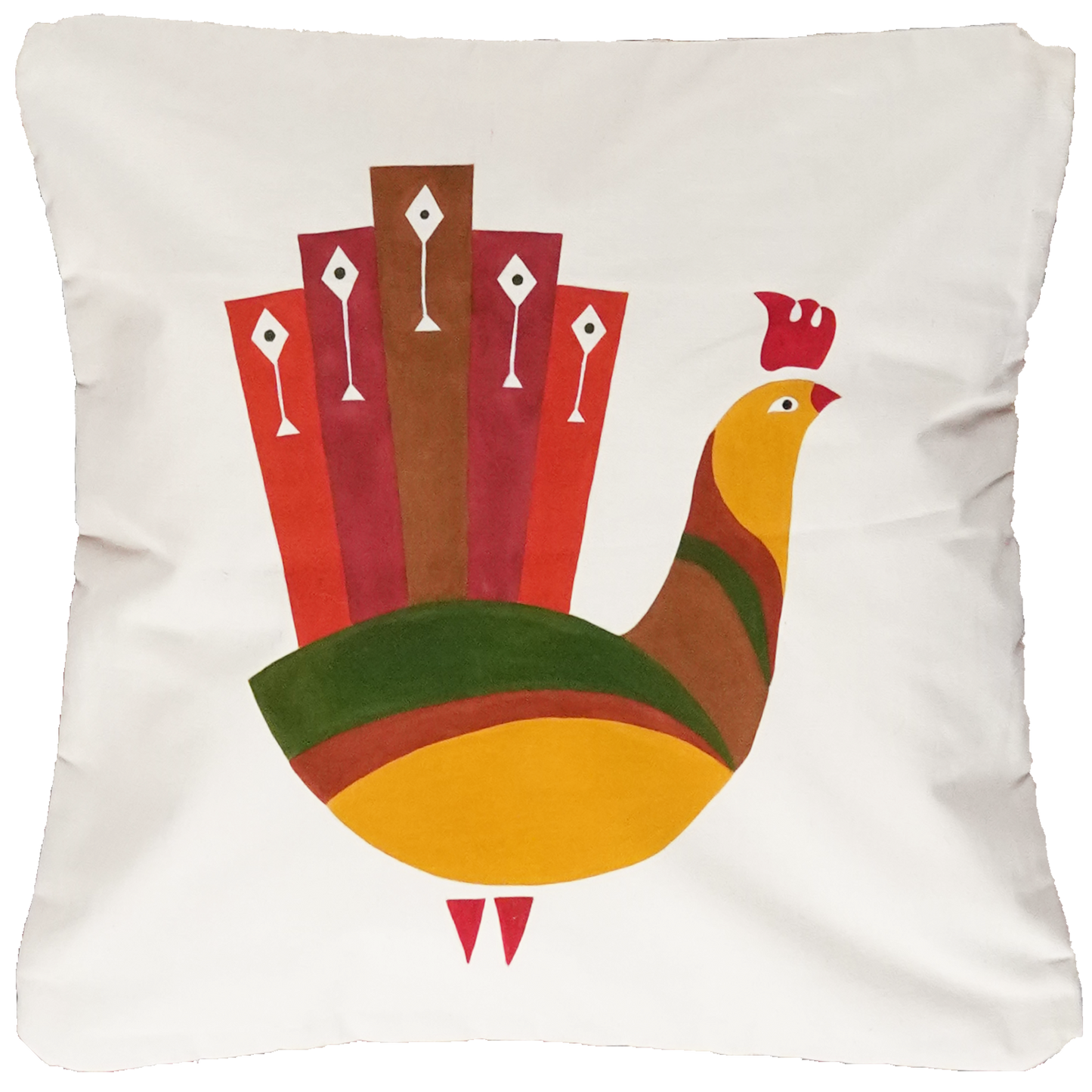 Handgefertigtes Kissen Kelim 50x50cm Bunt