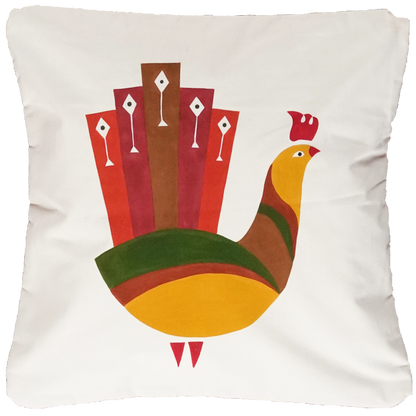 Handgefertigtes Kissen Kelim 50x50cm Bunt