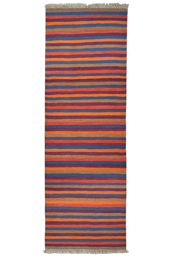 Vintage Kelim Gashgai carpet colorful 193x65cm