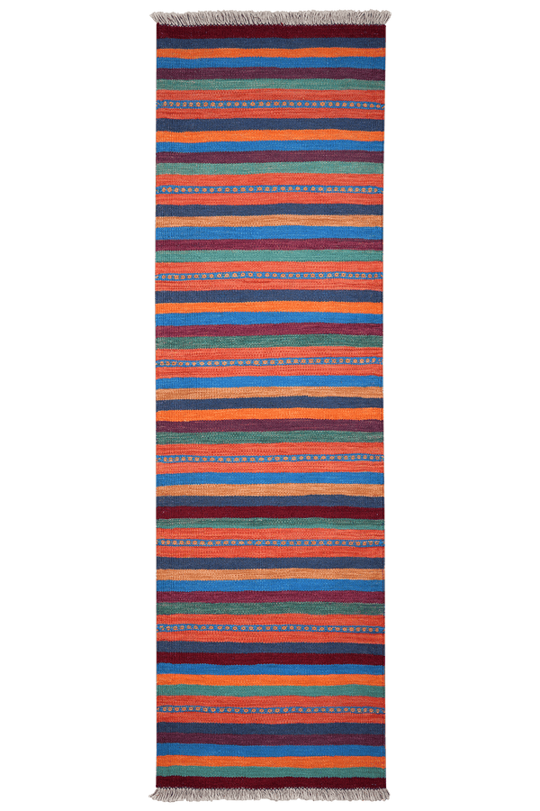 Kelim Gashgai 194x57cm Vintage Teppich