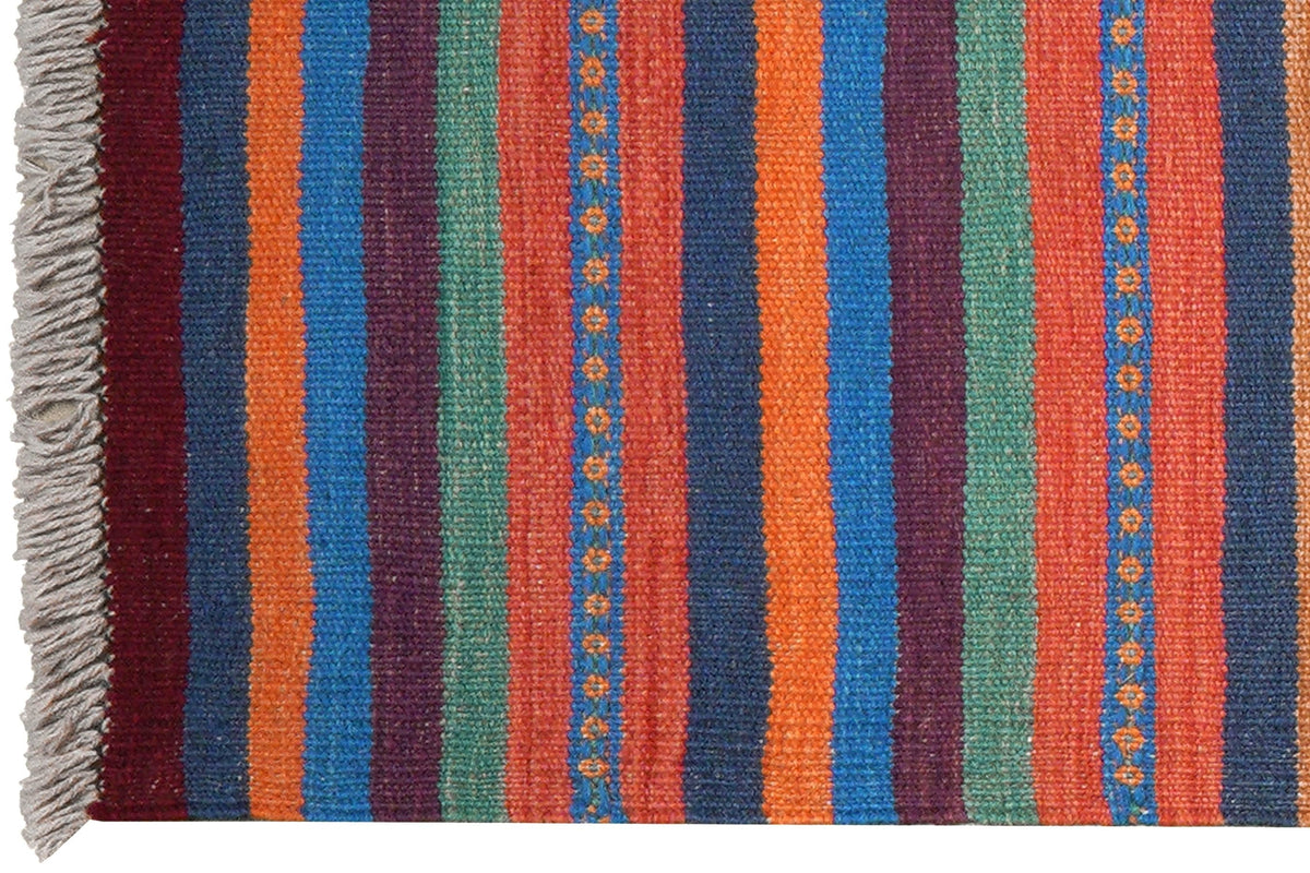 Kelim Gashgai 194x57cm Vintage Teppich