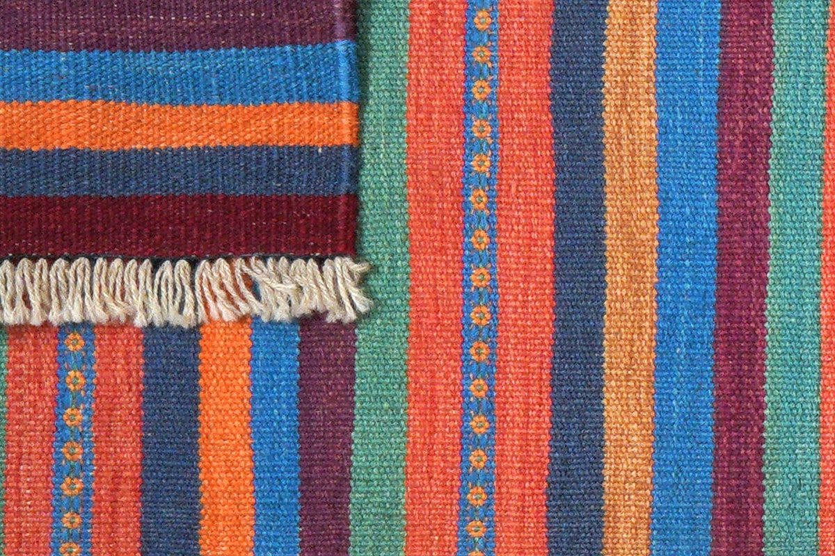 Kelim Gashgai 194x57cm Vintage Teppich