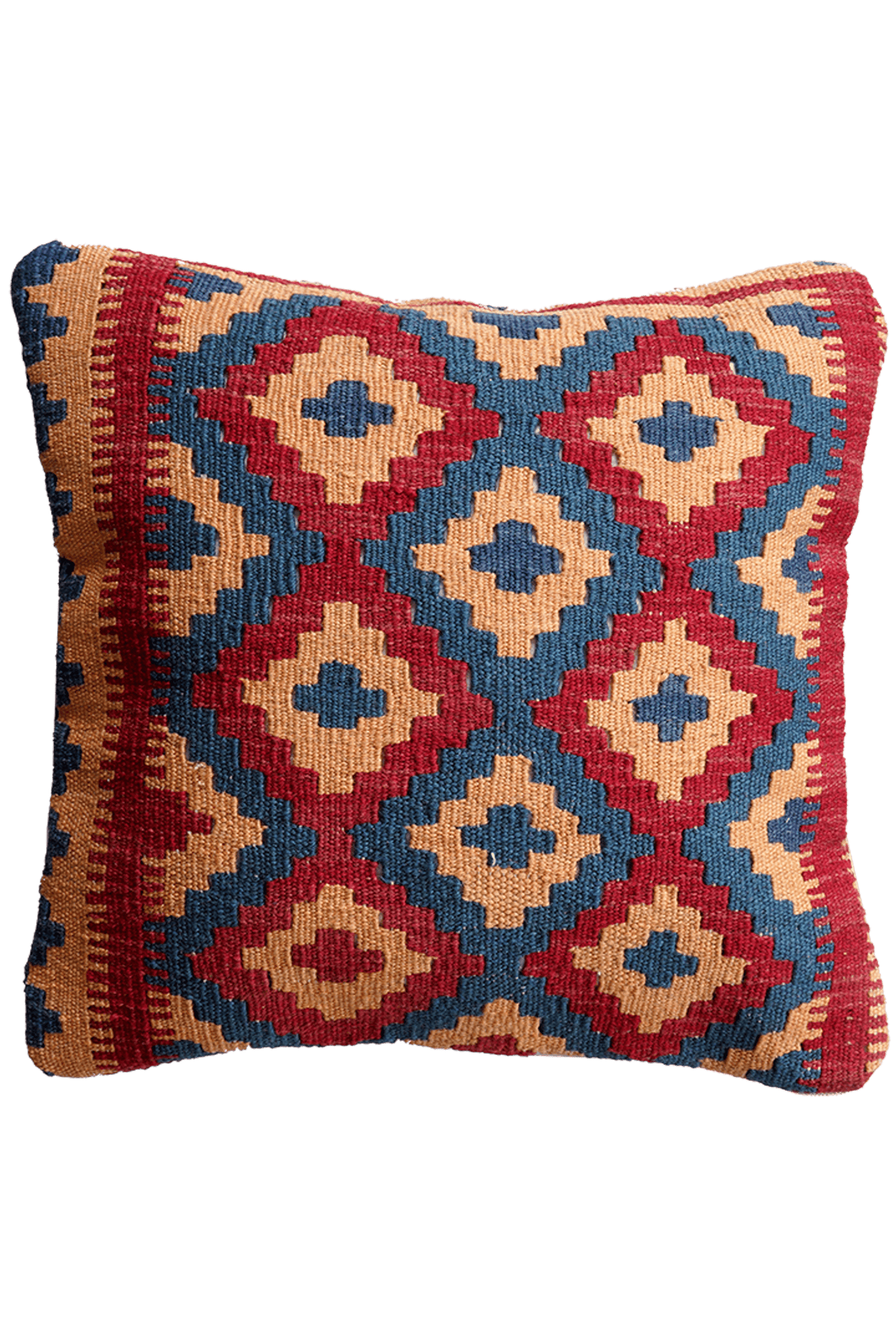 Coussin vintage Kelim 50x50cm coloré fait main
