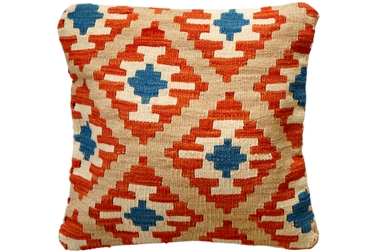 Vintage Kissen Kelim bunt handgefertigt 50x50cm