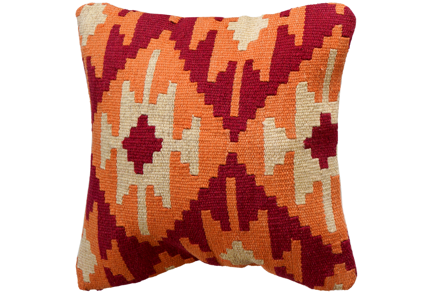 Coussin vintage kilim coloré fait main 50x50cm