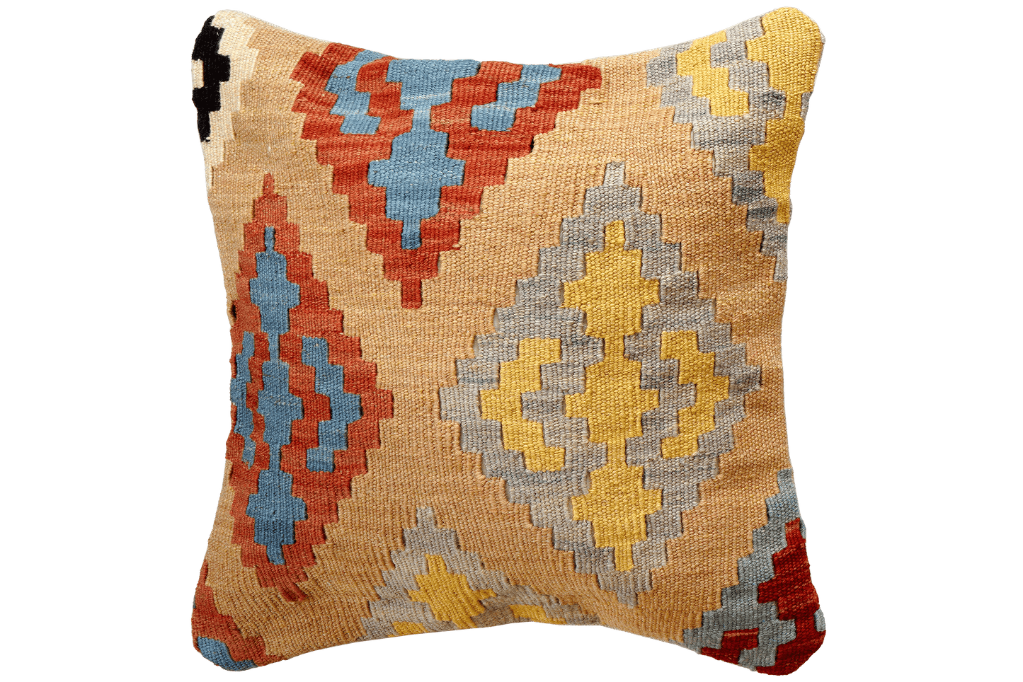 Vintage cushion kilim colorful handmade 50x50cm