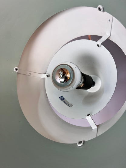 Vintage Lamellenlampe Zone von Jo Hammerborg für Fog und Mørup, weiß