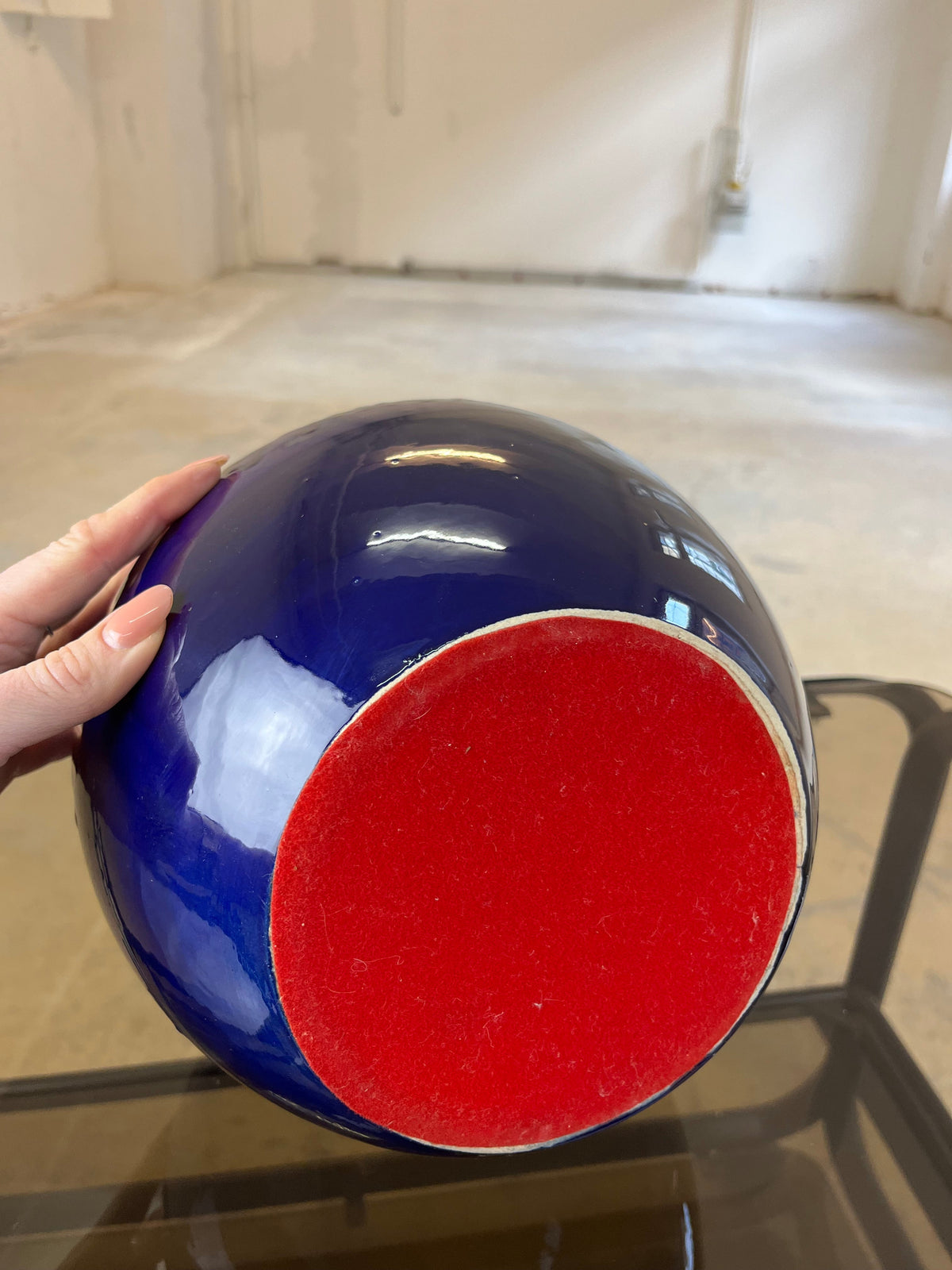 Vintage Vase 269-40 blau verlaufend von Scheurich