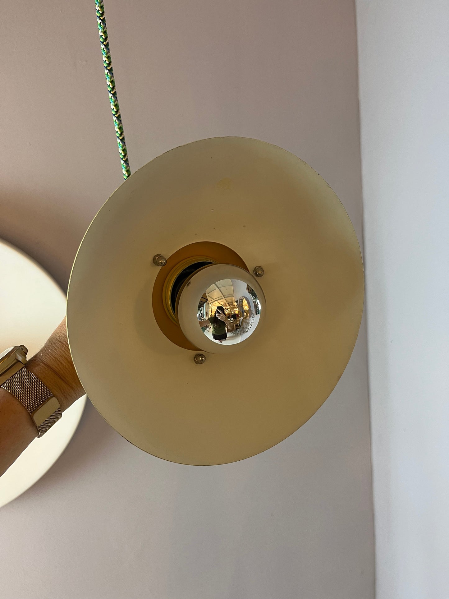 Hängelampe gelb Metall von Belid