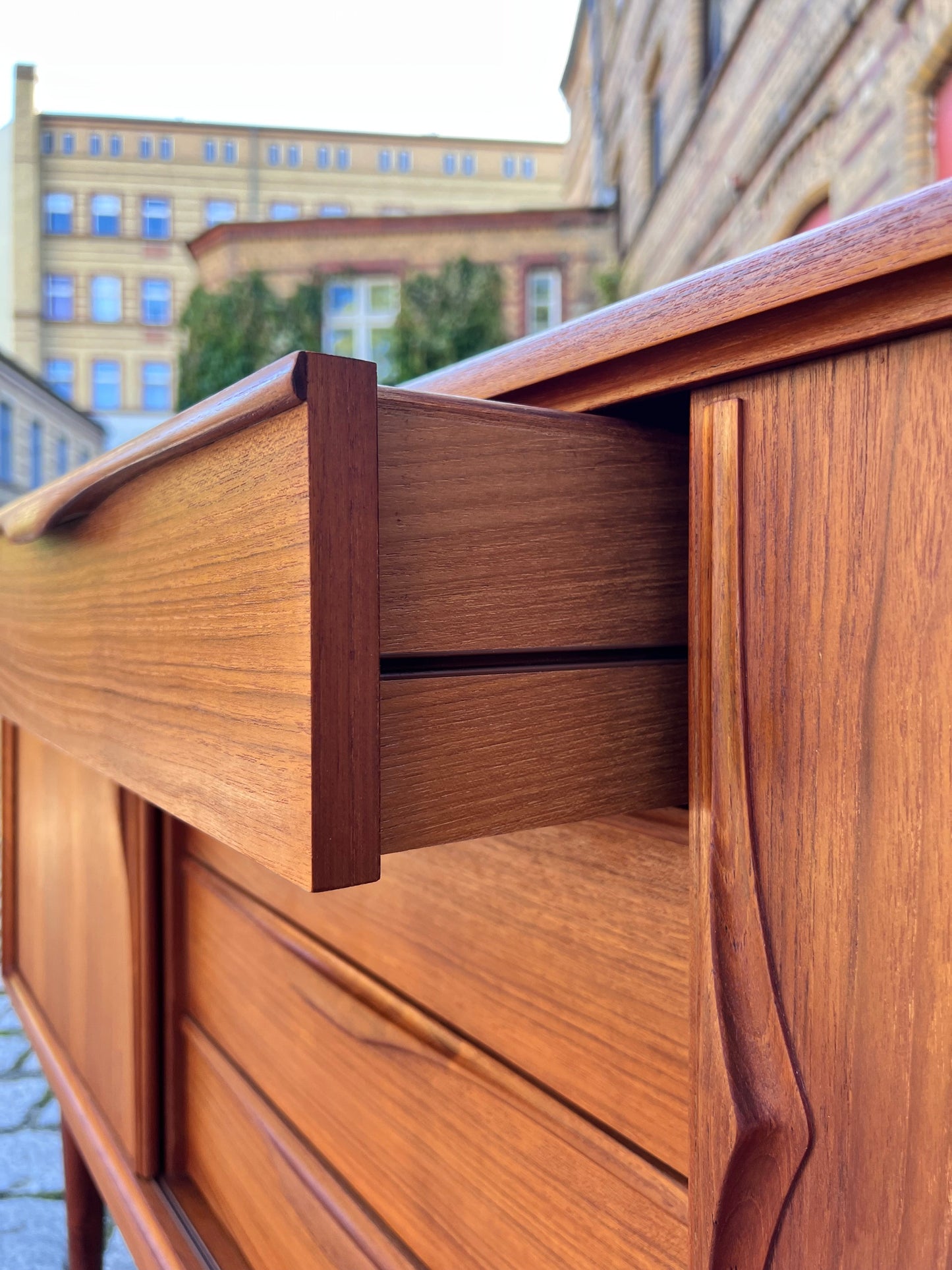 Vintage Sideboard Teak von Heinrich Riestenpatt für rt Möbel