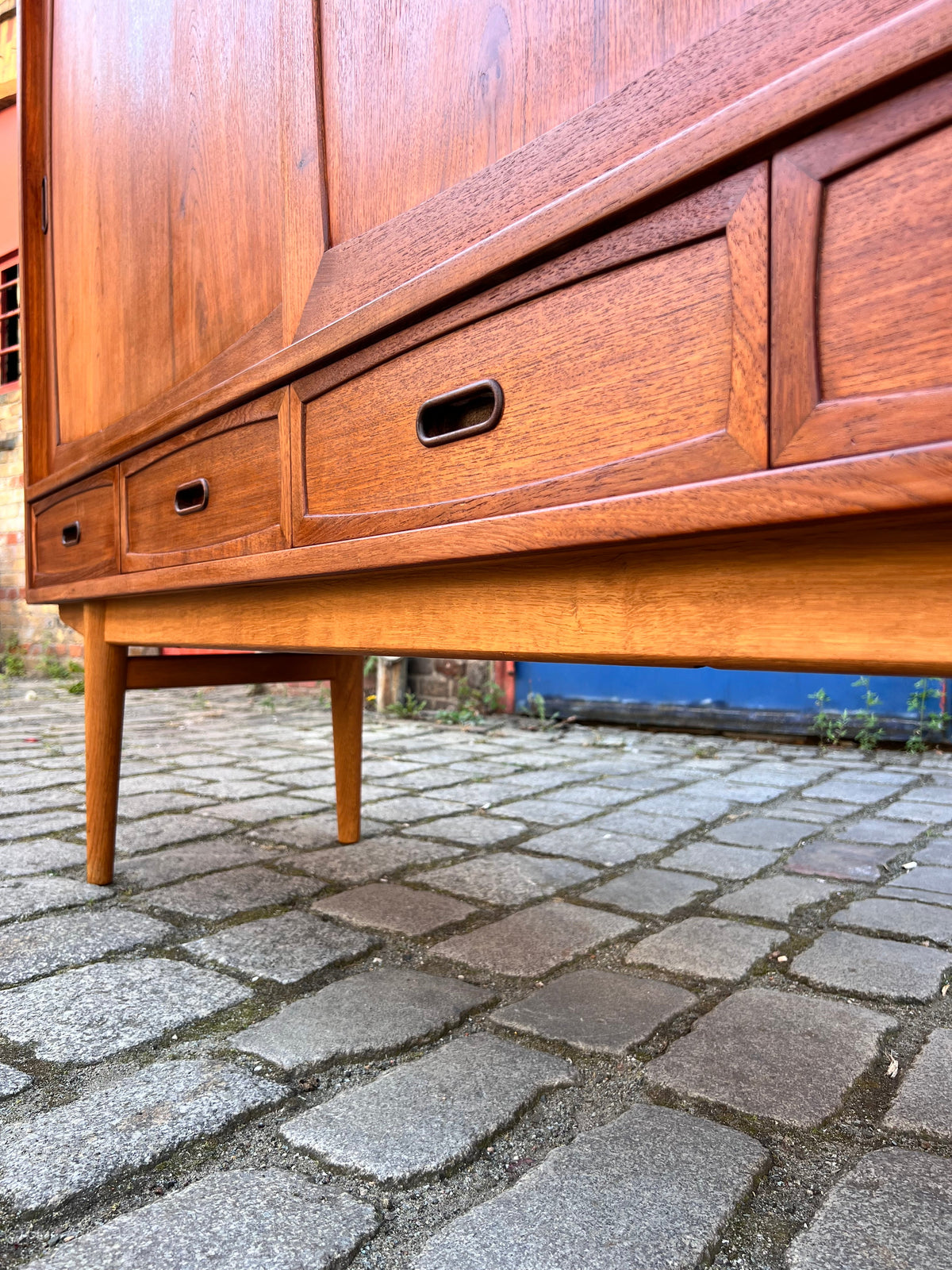 Vintage Highboard Teak aus Dänemark