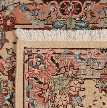 Vintage Sarough carpet 300x70cm colorful natural motifs