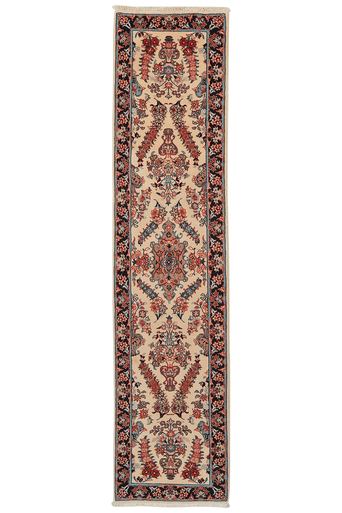 Vintage Sarough Teppich 295x67cm bunt naturinspiriert