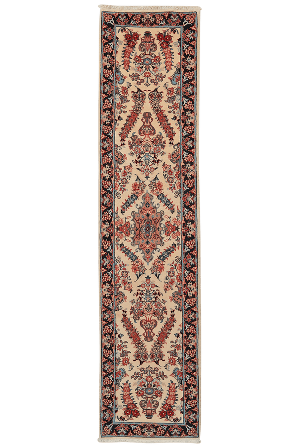 Vintage Sarough Teppich 295x67cm bunt naturinspiriert