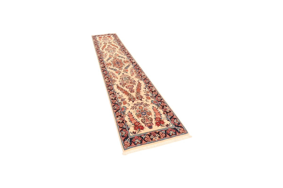 Vintage Sarough Teppich 295x67cm bunt naturinspiriert