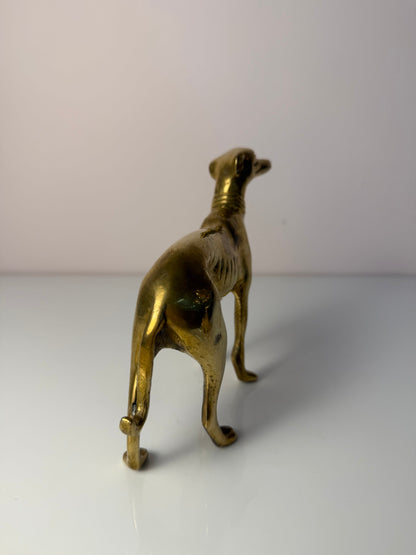 Set von 2 Vintage Windhund Skulptur aus Messing, Art Déco
