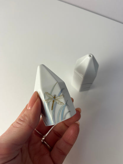 Vintage Set Salz und Pfefferstreuer Polygon Libelle von Tapio Wirkkala für Rosenthal