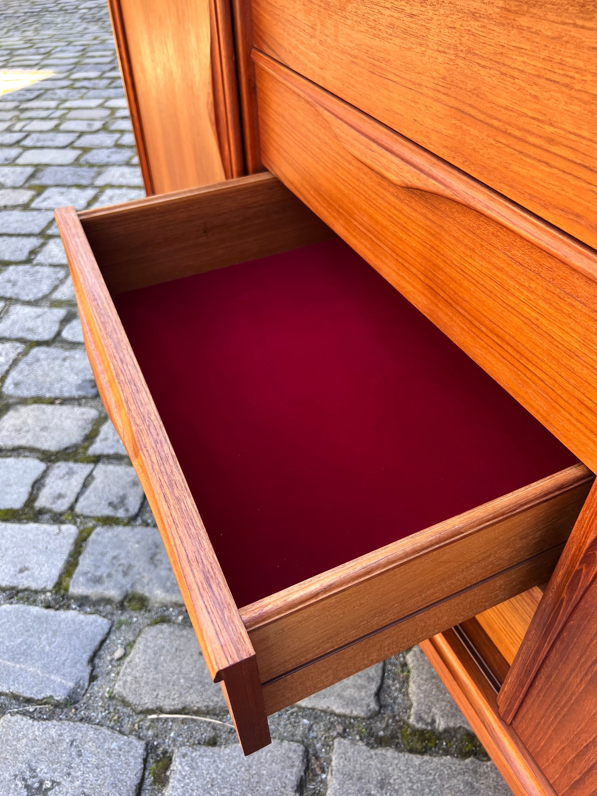Vintage Sideboard Teak von Heinrich Riestenpatt für rt Möbel