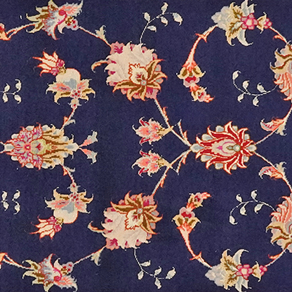 Vintage Tabriz Teppich bunt 200x76cm