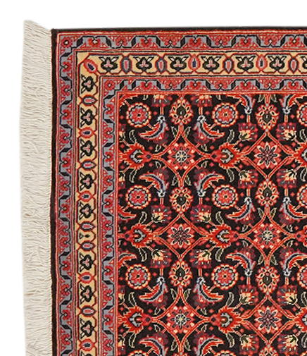 Vintage Teppich Tabriz 50 Raj bunt Naturmotive 199x65cm