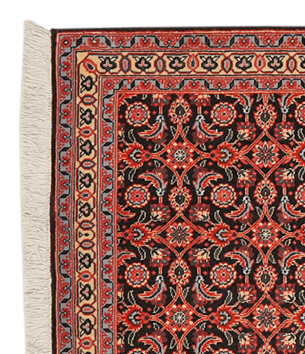 Vintage Teppich Tabriz 50 Raj 199x65cm Bunt