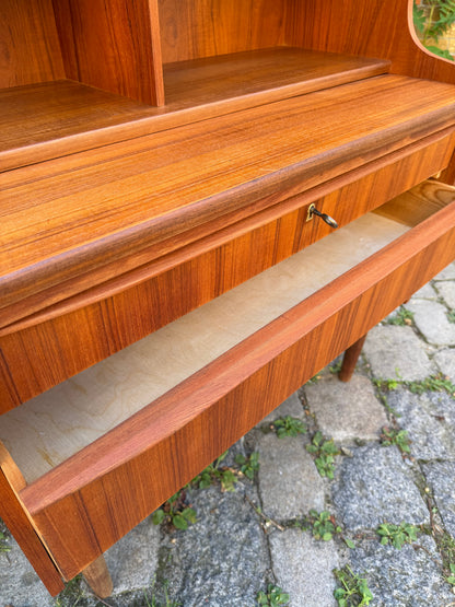 Vintage Sekretär Teak mit Spiegel aus Dänemark