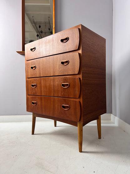 Vintage teak chest of drawers from Denmark