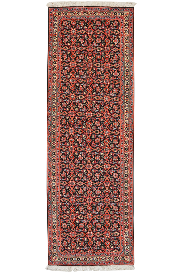 Vintage Teppich Tabriz 50 Raj bunt Naturmotive 199x65cm