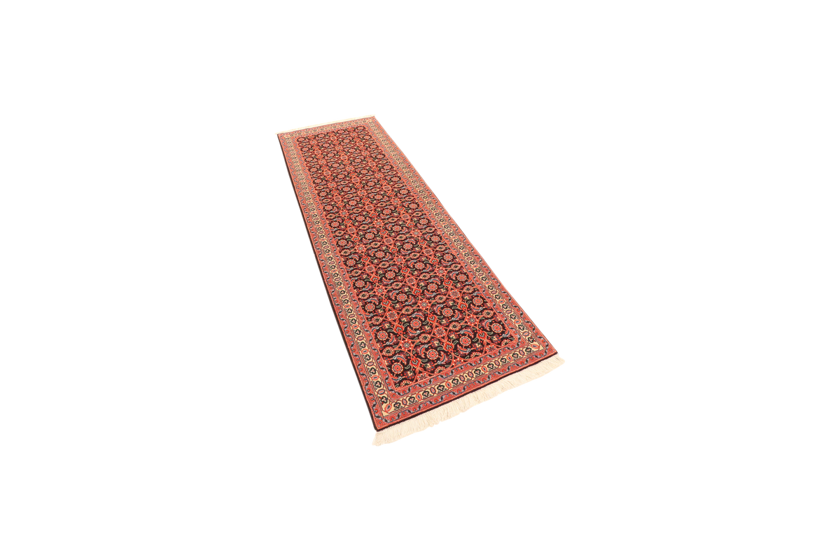 Vintage Teppich Tabriz 50 Raj bunt Naturmotive 199x65cm