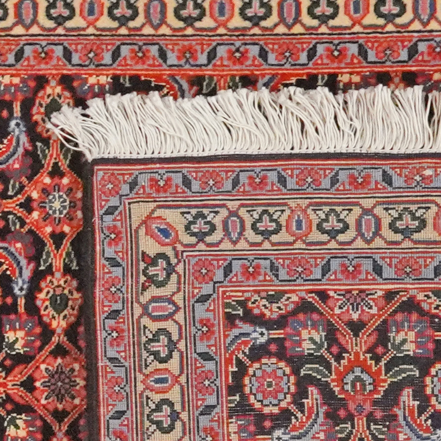 Vintage Teppich Tabriz 50 Raj bunt Naturmotive 199x65cm