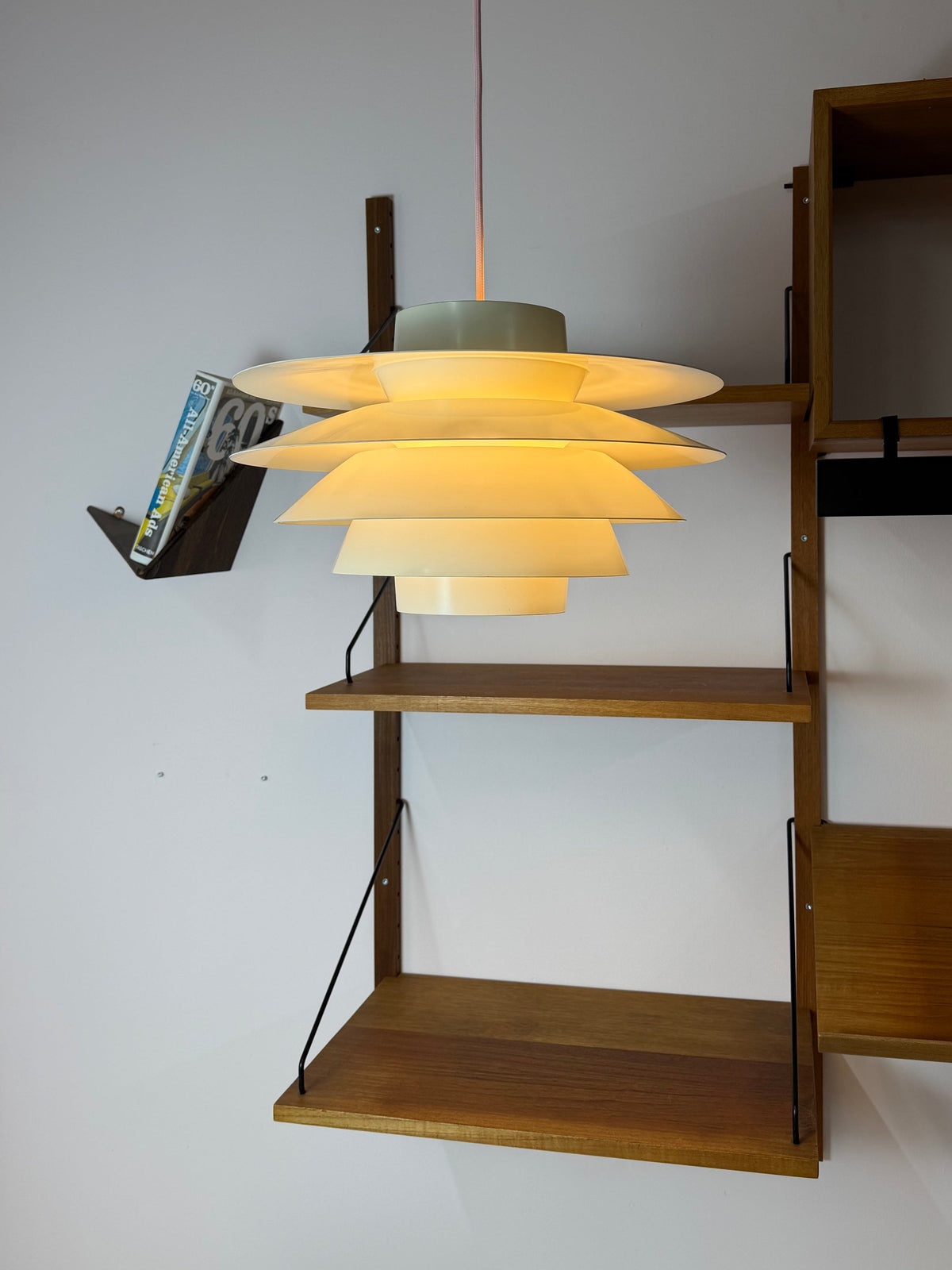 Vintage Hängelampe Verona von Svend Middelboe für Nordisk Solar