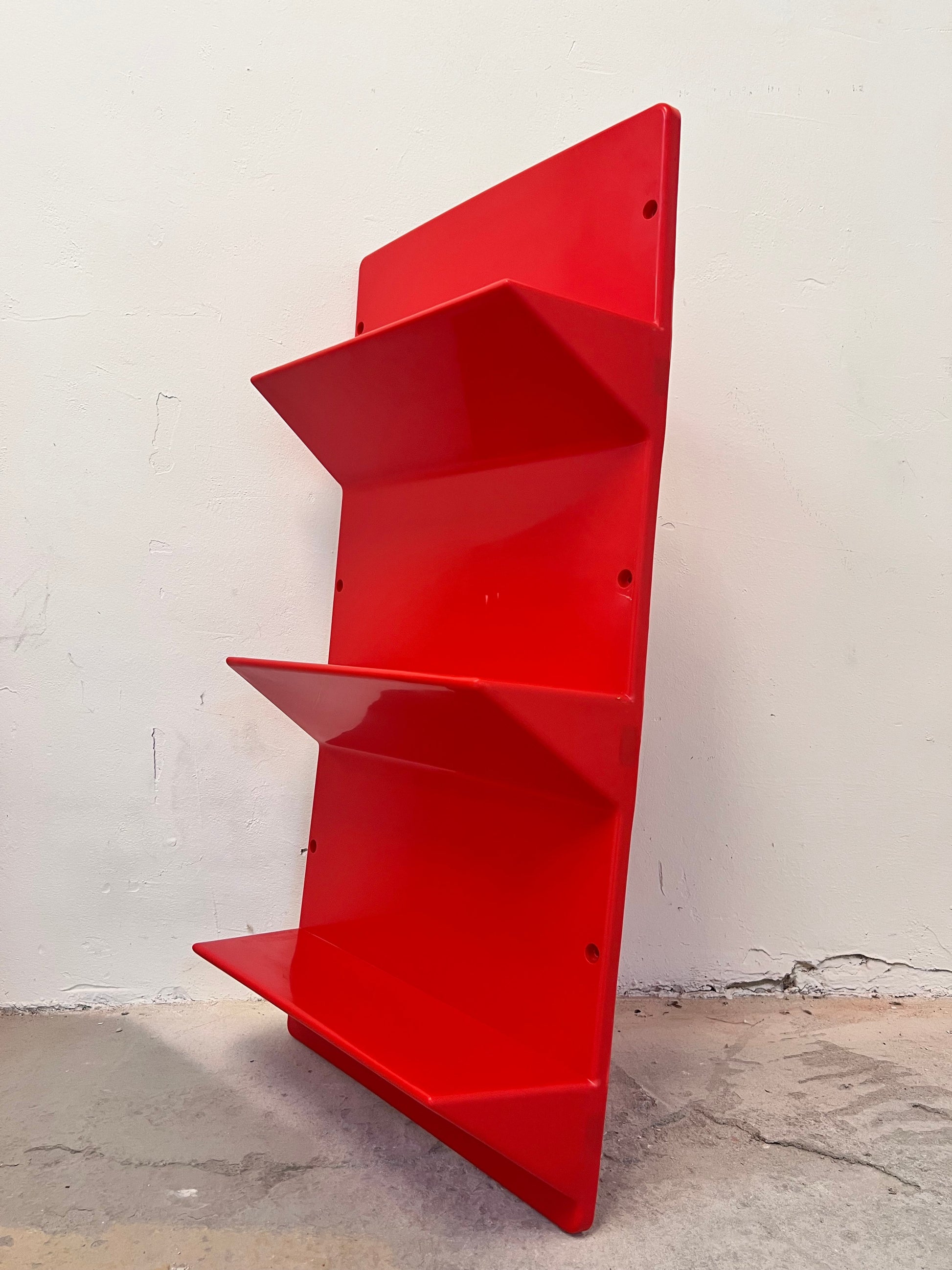Vintage Wandregal Kämpe von Niels Gammelgaard für IKEA rot