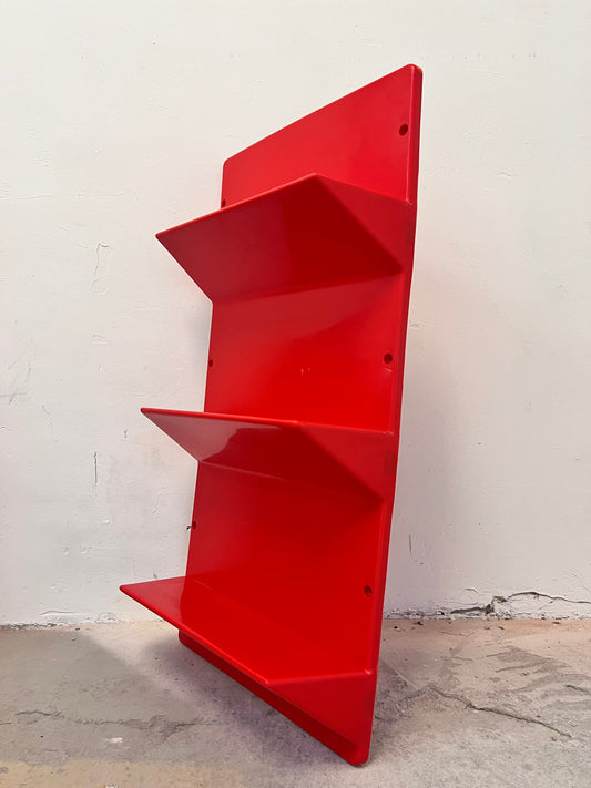 Vintage Wandregal Kämpe von Niels Gammelgaard für IKEA rot