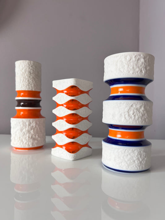 Vintage Vase von KMP Porzellan Bavaria Set von 3