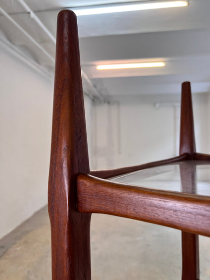 Vintage Regal Teak mit Acrylglasplatten aus Dänemark