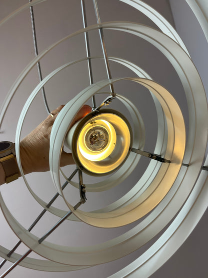 Vintage Hängelampe Fibonacci von Sophus Frandsen für Fog und Mørup weiß