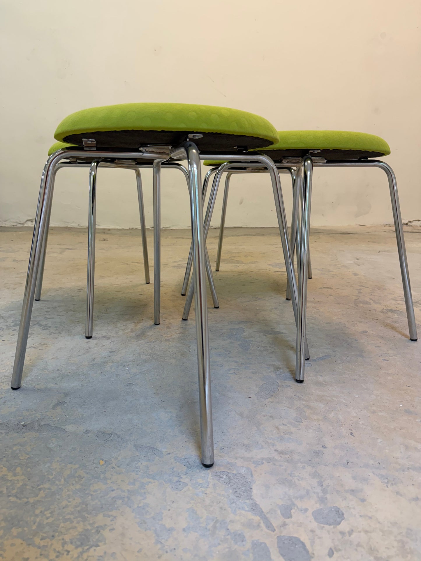 Vintage Hocker Pastillo grün von Ulla Christiansson für Karl Andersson und Söner