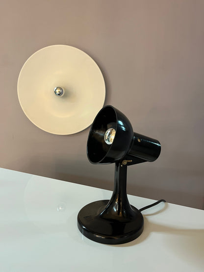 Tischlampe schwarz Bakelit von PGH