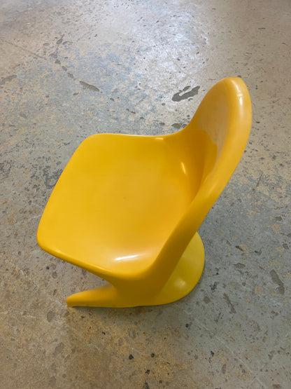 Vintage Kinderstuhl "Casalino 0" von Alexander Begge für Casala, gelb