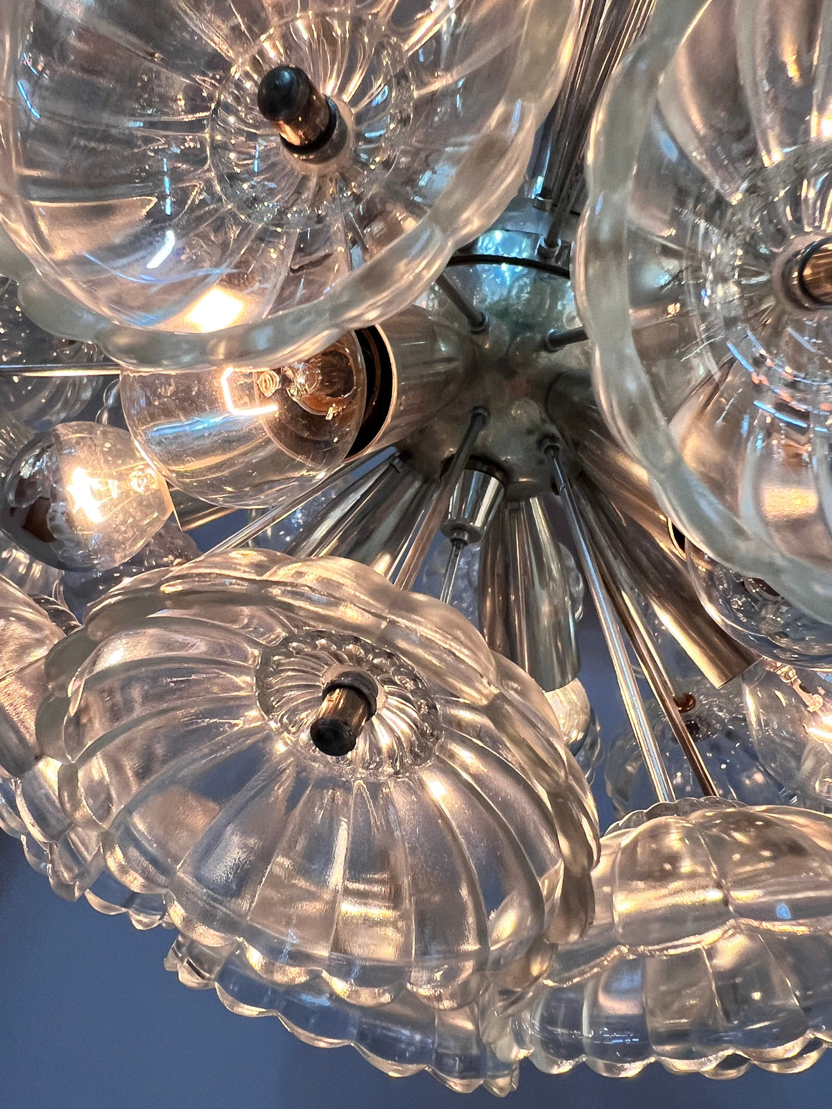 Vintage chandelier "Dandelion" GDR 60s