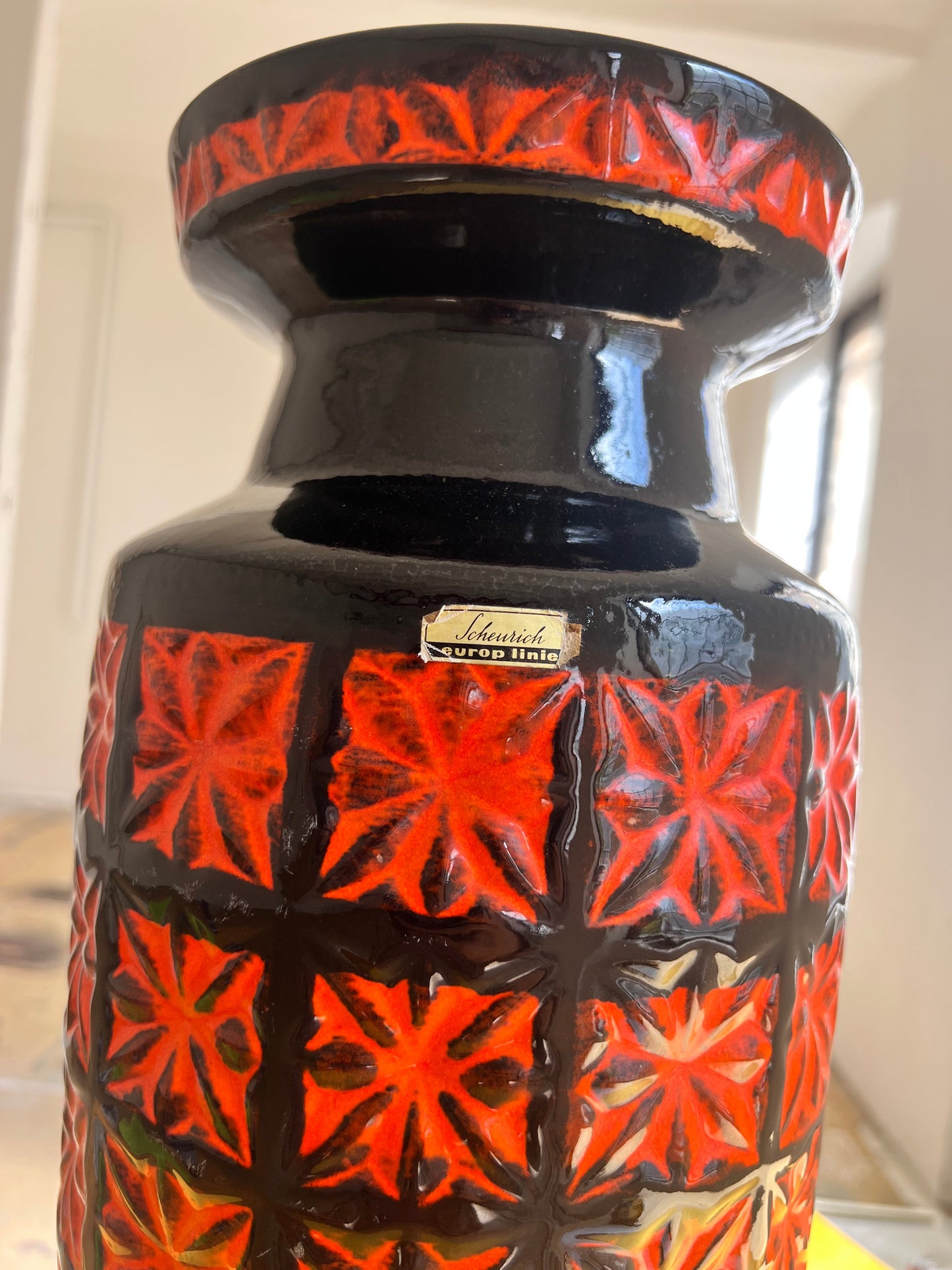 Vintage floor vase Europ Linie by Scheurich West Germany