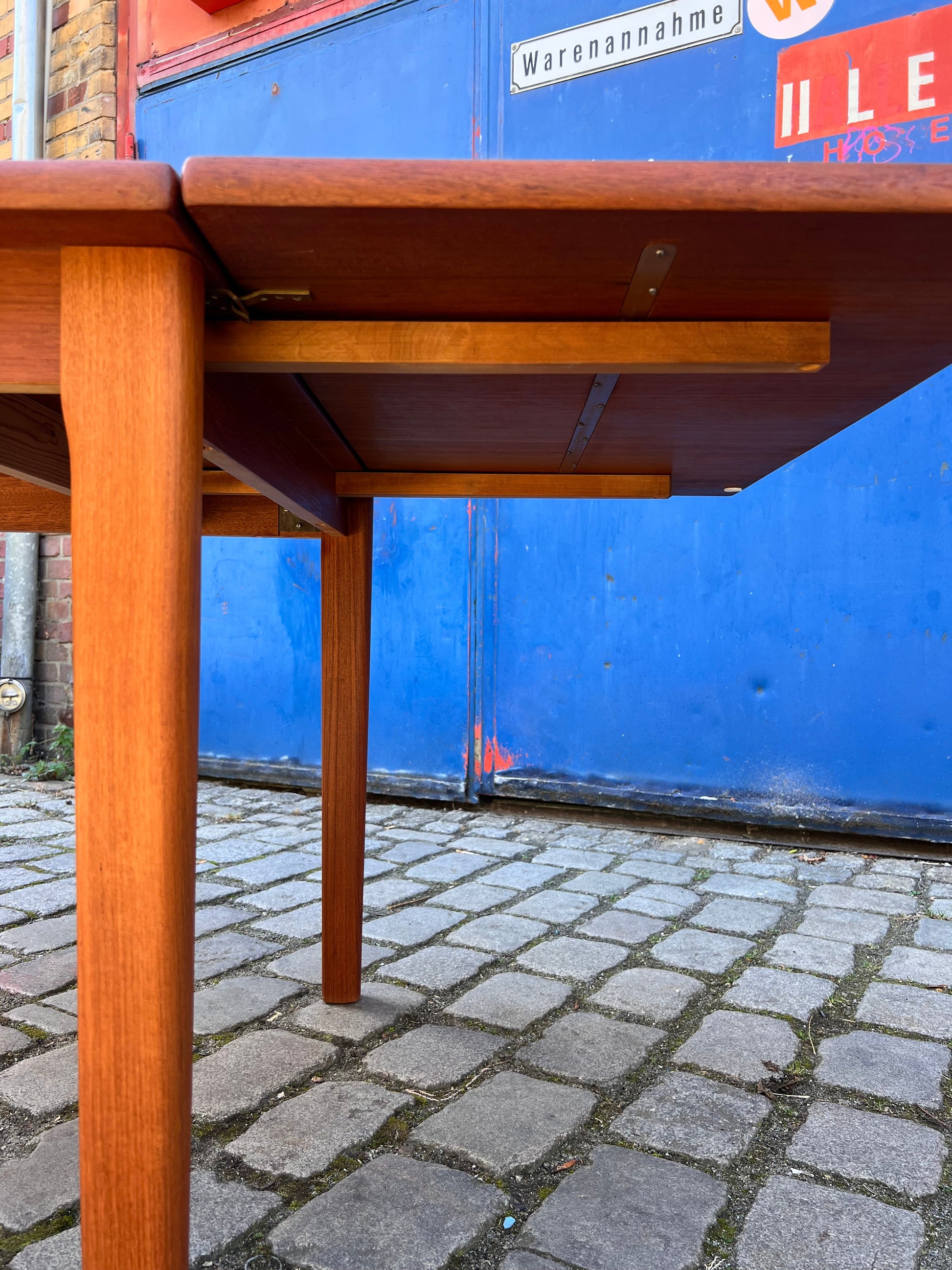 Esstisch Teak Vollholz mit eingehängter Platte