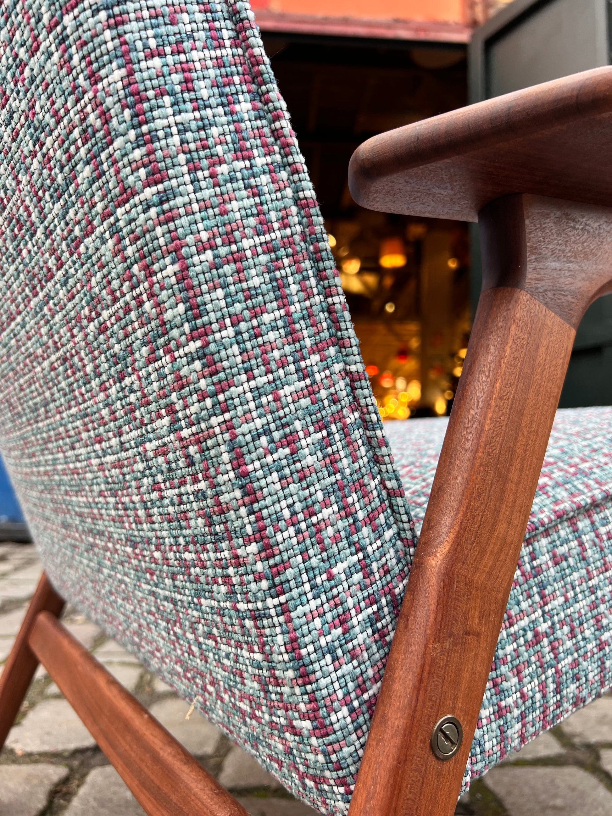 Vintage Lounge Chair Ruster von Yngve Ekström für Swedese, neu gepolstert