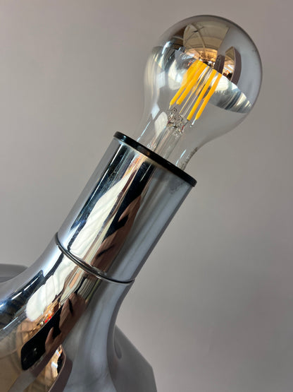 Vintage head mirror wall lamp by STAFF