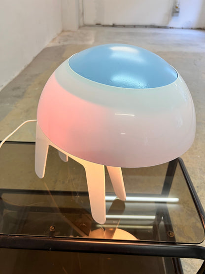 Vintage Lampe Doglamp von Propaganda für Propaganda hellblau, weiß
