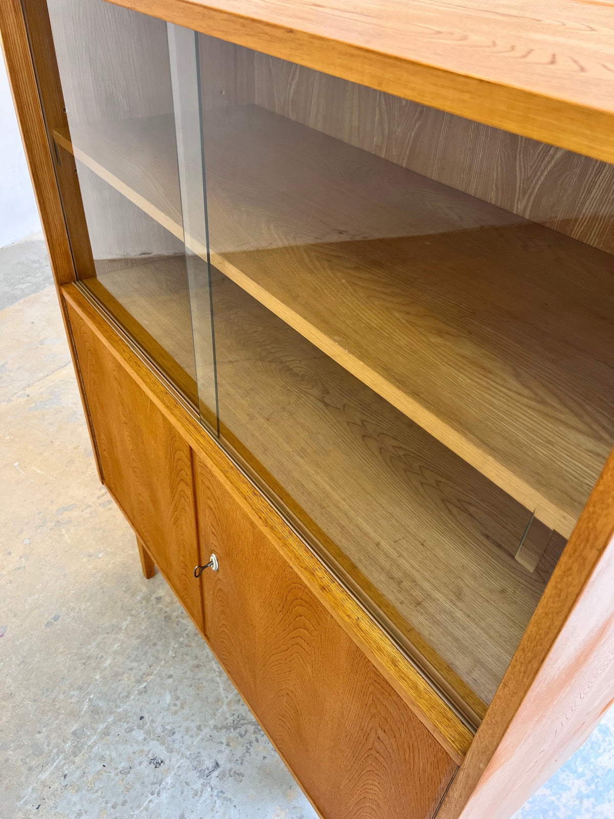 Vintage Bücherschrank "602/D" von Franz Ehrlich für Hellerau, Esche