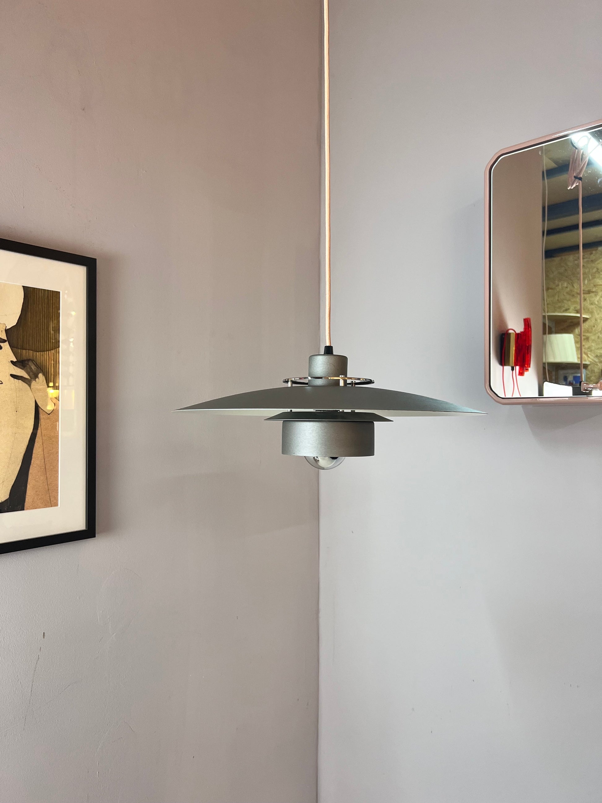 Vintage Lamellenlampe Paloma von Design Light