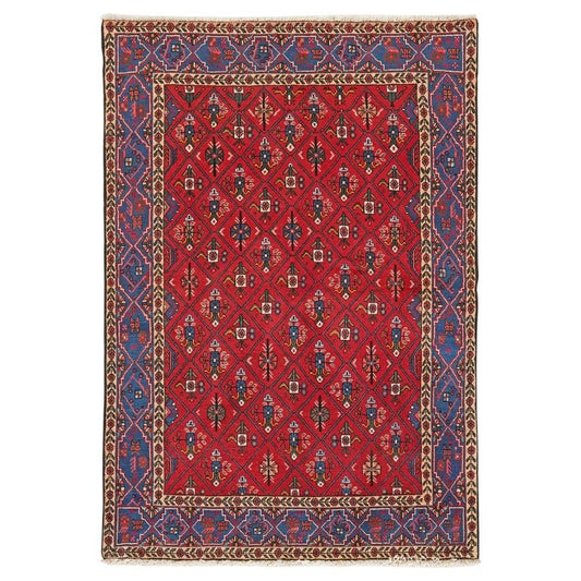 Vintage carpet Abadeh 152x105cm colorful